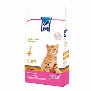 PAW PAW KITTEN פאו פאו עוף 1.5ק"ג לגורי חתול PAW PAW KITTEN פאו פאו עוף 1.5ק"ג לגורי חתול