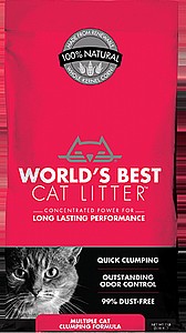 מצע מתגבש לחתולים World's Best Cat Litter Red 6.8kg מצע מתגבש לחתולים World's Best Cat Litter Red 6.8kg