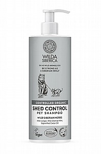 Wilda Siberica Shed Control Pet Shampoo שמפו אורגני למניעת נשירה וחיזוק הפרווה 400 מ"ל Wilda Siberica Shed Control Pet Shampoo שמפו אורגני למניעת נשירה וחיזוק הפרווה 400 מ"ל