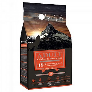 BLACK OLYMPUS מזון פרמיום לכלבים בוגרים גזע גדול על בסיס עוף ואורז חום 12 ק"ג BLACK OLYMPUS מזון פרמיום לכלבים בוגרים גזע גדול על בסיס עוף ואורז חום 12 ק"ג