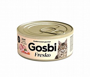 שימורים לחתול GOSBI FRESKO הודו וחזיר 70 גרם שימורים לחתול GOSBI FRESKO הודו וחזיר 70 גרם