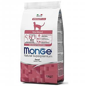 Monge Cat Monoprotein Sterilised Beef  ����� ������ ������� ������� �� ���� ��� ��� 1.5 �"�
