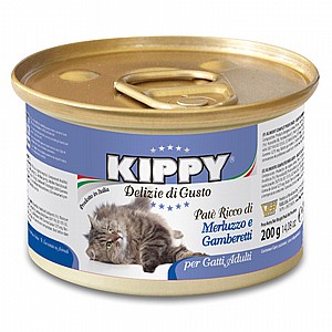 מעדן לחתולים עשיר בבשר עם בקלה ושרימפס 200גר KIPPY מעדן לחתולים עשיר בבשר עם בקלה ושרימפס 200גר KIPPY