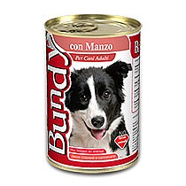 מזון מלא לח לכלבים עשיר בבשר בקר 400גר BUNDY מזון מלא לח לכלבים עשיר בבשר בקר 400גר BUNDY