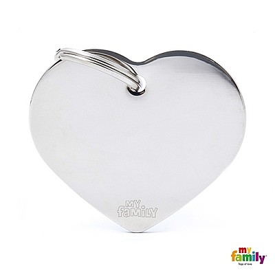 �� ���� ���� BIG HEART IN CHROME PLATED BRASS