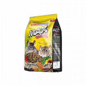 מזון לצ'ינצ'לות 800 גרם Kiki Max Menu מזון לצ'ינצ'לות 800 גרם Kiki Max Menu
