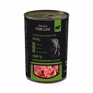 Fitnin Complete Dog Food Lamb מזון מלא רטוב עם בשר כבש 400גר Fitnin Complete Dog Food Lamb מזון מלא רטוב עם בשר כבש 400גר