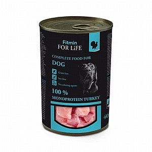 Fitmin Complete Dog Food Turkey מזון מלא רטוב עם בשר הודו 400גר Fitmin Complete Dog Food Turkey מזון מלא רטוב עם בשר הודו 400גר