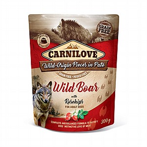 פאוץ Carnilove לכלב-חזיר בר ופרי הורד 300גר' פאוץ Carnilove לכלב-חזיר בר ופרי הורד 300גר'