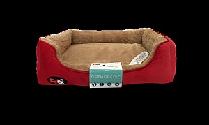 פטקס - מיטה אורתופדית לכלב בצבע חום ואדום במידה 60x50x8 ס"מ petex פטקס - מיטה אורתופדית לכלב בצבע חום ואדום במידה 60x50x8 ס"מ petex