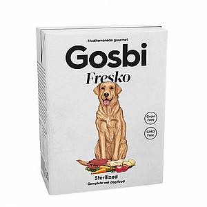 Gosbi Fresko Sterelized פרסקו לכלבים בוגרים מסורסים 375 גר Gosbi Fresko Sterelized פרסקו לכלבים בוגרים מסורסים 375 גר