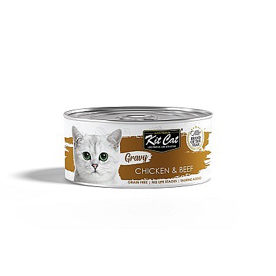 Kit Cat Gravy Canned Food Chicken & Beef ���� ���� ��� ������� �� ��� ���� ��� 70��