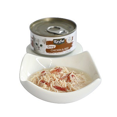 Kit Cat Gravy Canned Food Chicken & Beef ���� ���� ��� ������� �� ��� ���� ��� 70��