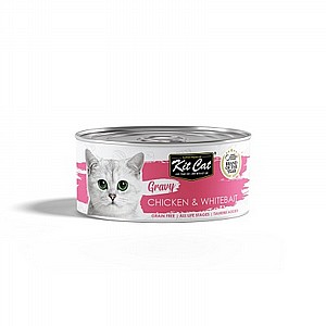 Kit Cat Gravy Canned Food Chicken & Whitebait ���� ���� ��� ������� �� ��� ����� ����� 70��