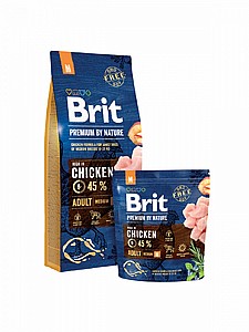 Brit Premium by Nature ADULT M מזון מלא לכלבים בוגרים 15 ק"ג Brit Premium by Nature ADULT M מזון מלא לכלבים בוגרים 15 ק"ג