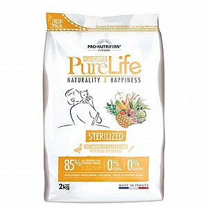 Pure Life Cat Sterilized פיור לייף חתולים מעוקרים 8 ק"ג Pure Life Cat Sterilized פיור לייף חתולים מעוקרים 8 ק"ג