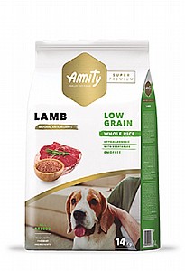 Amity Super Premium Adult Dog Lamb מזון יבש לכלבים בוגרים היפואלרגנ מבוסס על בשר כבש 14 ק"ג Amity Super Premium Adult Dog Lamb מזון יבש לכלבים בוגרים היפואלרגנ מבוסס על בשר כבש 14 ק"ג