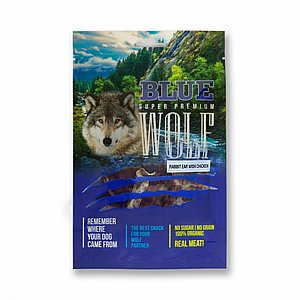 בלו וולף בשר עוף ואוזני ארנבת בציפוי שמן זית 80 גרם בלו וולף בשר עוף ואוזני ארנבת בציפוי שמן זית 80 גרם