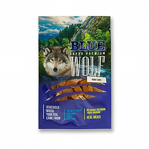 BLUE WOLF חטיף פרימיום לכלב – נגיסוני ארנבת 80 גרם BLUE WOLF חטיף פרימיום לכלב – נגיסוני ארנבת 80 גרם