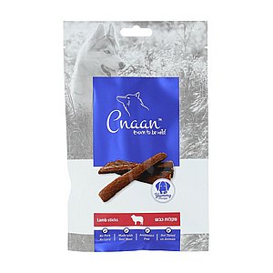 כנען - חטיף לכלבים מקלוני כבש - 60 גרם כנען - חטיף לכלבים מקלוני כבש - 60 גרם