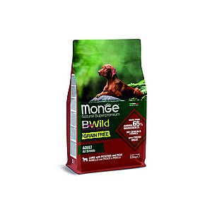 מונג' בי-ווילד - מזון יבש ללא דגנים לכלבים מכל הגזעים - כבש - 2.5 ק"ג מונג' בי-ווילד - מזון יבש ללא דגנים לכלבים מכל הגזעים - כבש - 2.5 ק"ג