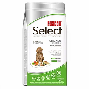 סלקט אוכל לגורי כלבים גדולים, סופר פרימיום 12 קג סלקט אוכל לגורי כלבים גדולים, סופר פרימיום 12 קג