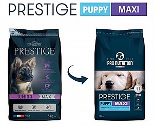 פרסטיז' ג'וניור מקסי 15 ק"ג מזון מלא לגורים מגזעים גדולים. PRESTIGE פרסטיז' ג'וניור מקסי 15 ק"ג מזון מלא לגורים מגזעים גדולים. PRESTIGE