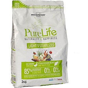 PURE LIFE פיור לייף לייט מעוקרים 2 ק"ג מזון מלא לכלבים מעוקרים ו/או כאלה שנוטים להשמנת יתר. מתאים גם לכלבים רגישים. PURE LIFE פיור לייף לייט מעוקרים 2 ק"ג מזון מלא לכלבים מעוקרים ו/או כאלה שנוטים להשמנת יתר. מתאים גם לכלבים רגישים.