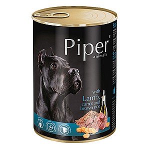 שימורים פייפר כבש גזר אורז חום 400 גרםwet dog food PIPER pate 400g l שימורים פייפר כבש גזר אורז חום 400 גרםwet dog food PIPER pate 400g l