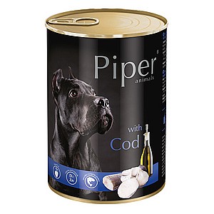 שימורים פייפר דג קוד 400 גרם.wet dog food PIPER pate 400g cod שימורים פייפר דג קוד 400 גרם.wet dog food PIPER pate 400g cod