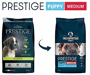 PRESTIGE פרסטיז' פאפי 3 ק”ג מזון מלא לגורים PRESTIGE פרסטיז' פאפי 3 ק”ג מזון מלא לגורים